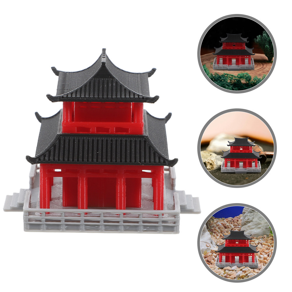 Aquarium & Marine Science Center - Mini Ancient Architecture Pavilion Ornament Chinese