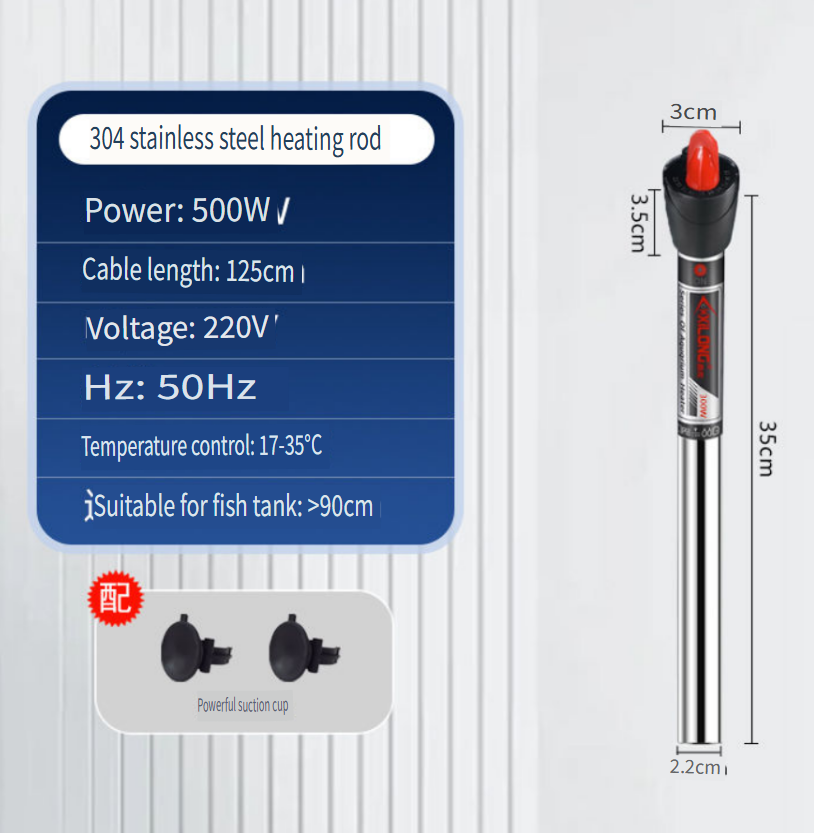 Marine Aquarium Tanks - Xilong Stainless Steel Aquarium Heater Submersible