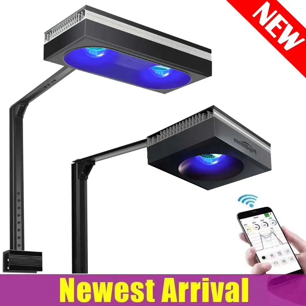 Marine Aquarium Tanks - New PopBloom WiFi Marine Aquarium LED