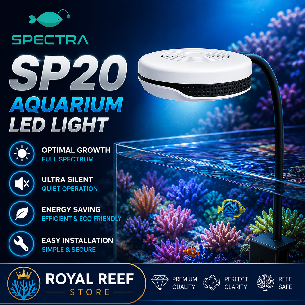 Spectra SP20 20W Aquarium LED  - Marine Aquarium Tanks recension och pris
