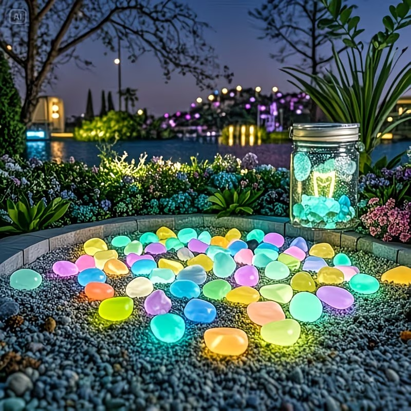 300PCS Luminous Pebble Set,0.9 - Marine Aquarium Kit recension och pris