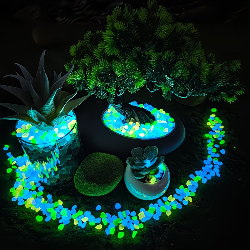 300PCS Luminous Pebble Set,0.9 - Marine Aquarium Kit recension och pris