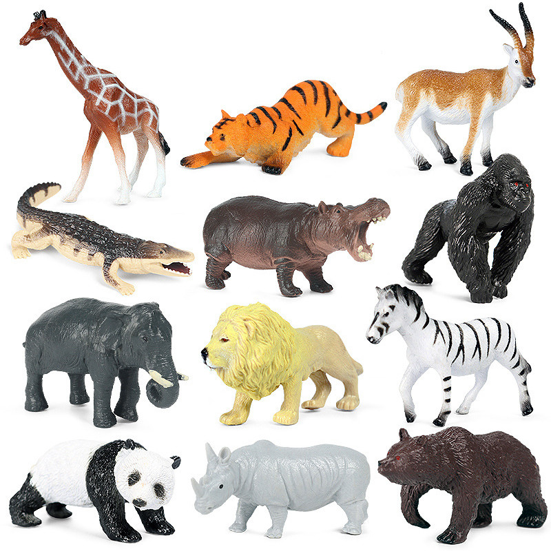 12Pcs Mini Wild Jungle Zoo Mar - Marine Zoo recension och pris