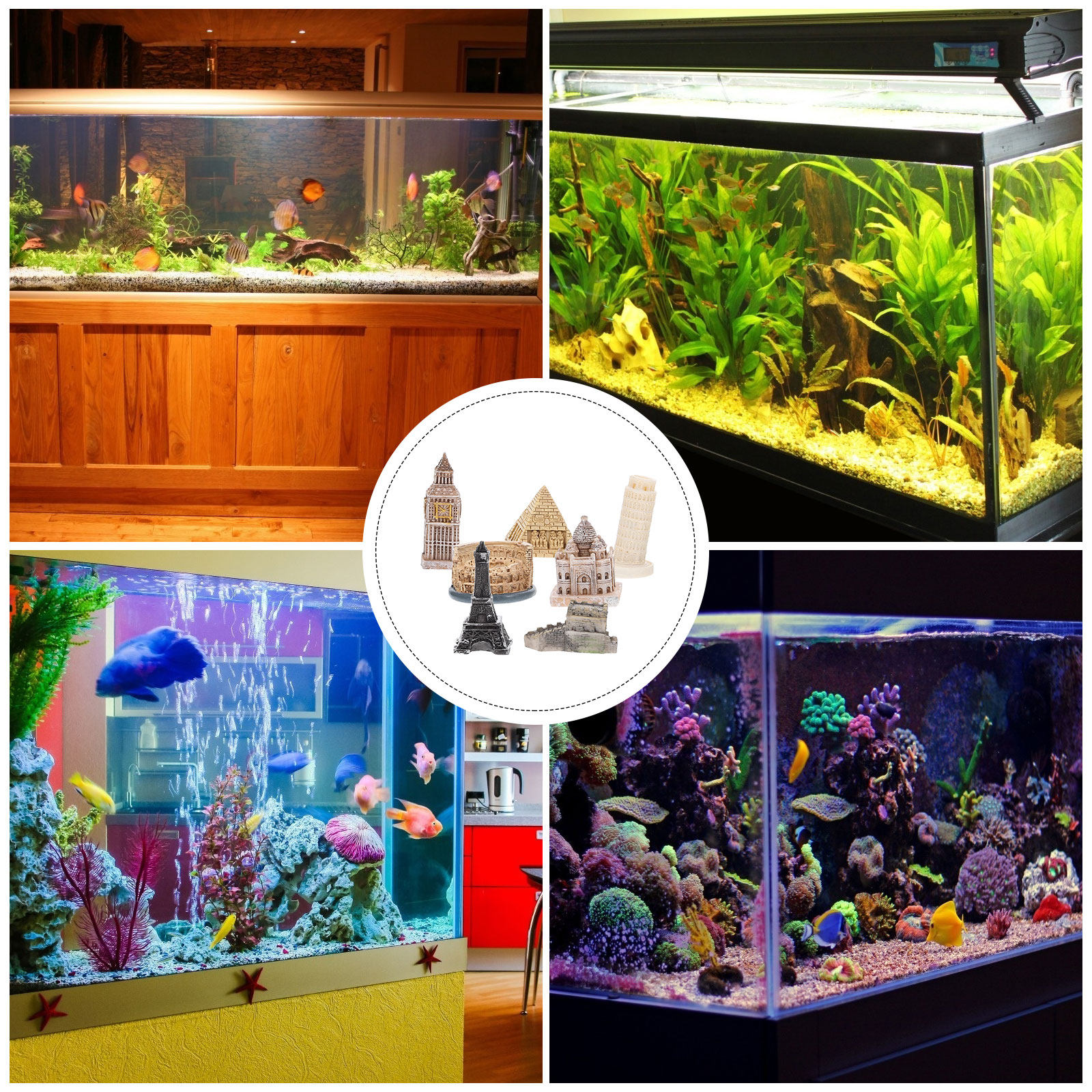 7Pcs Roman Sculpture Set Minia - Aquarium & Marine Science Center recension och pris