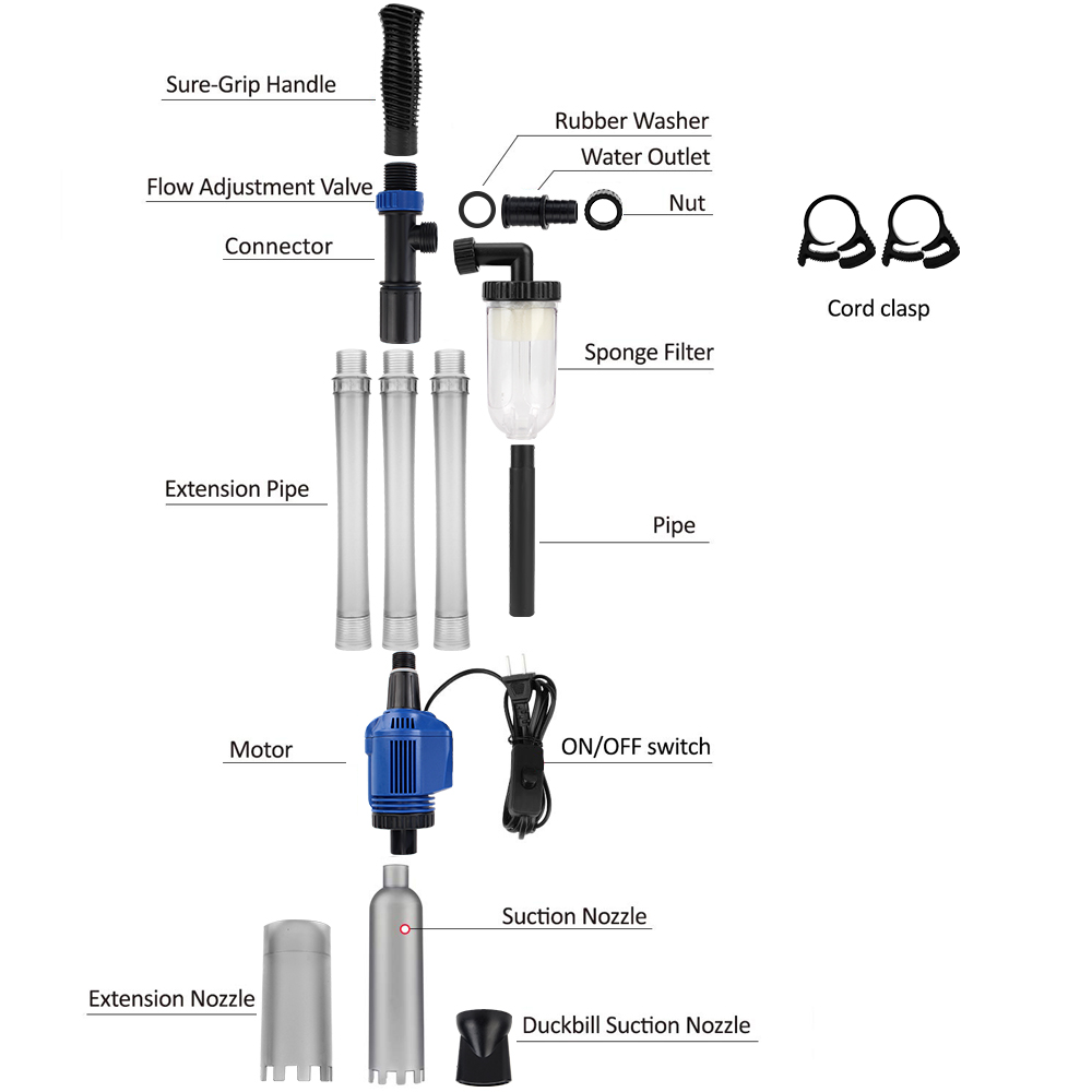 Vacuum Gravel Water Changer US - Marine Aquarium Vacuum recension och pris