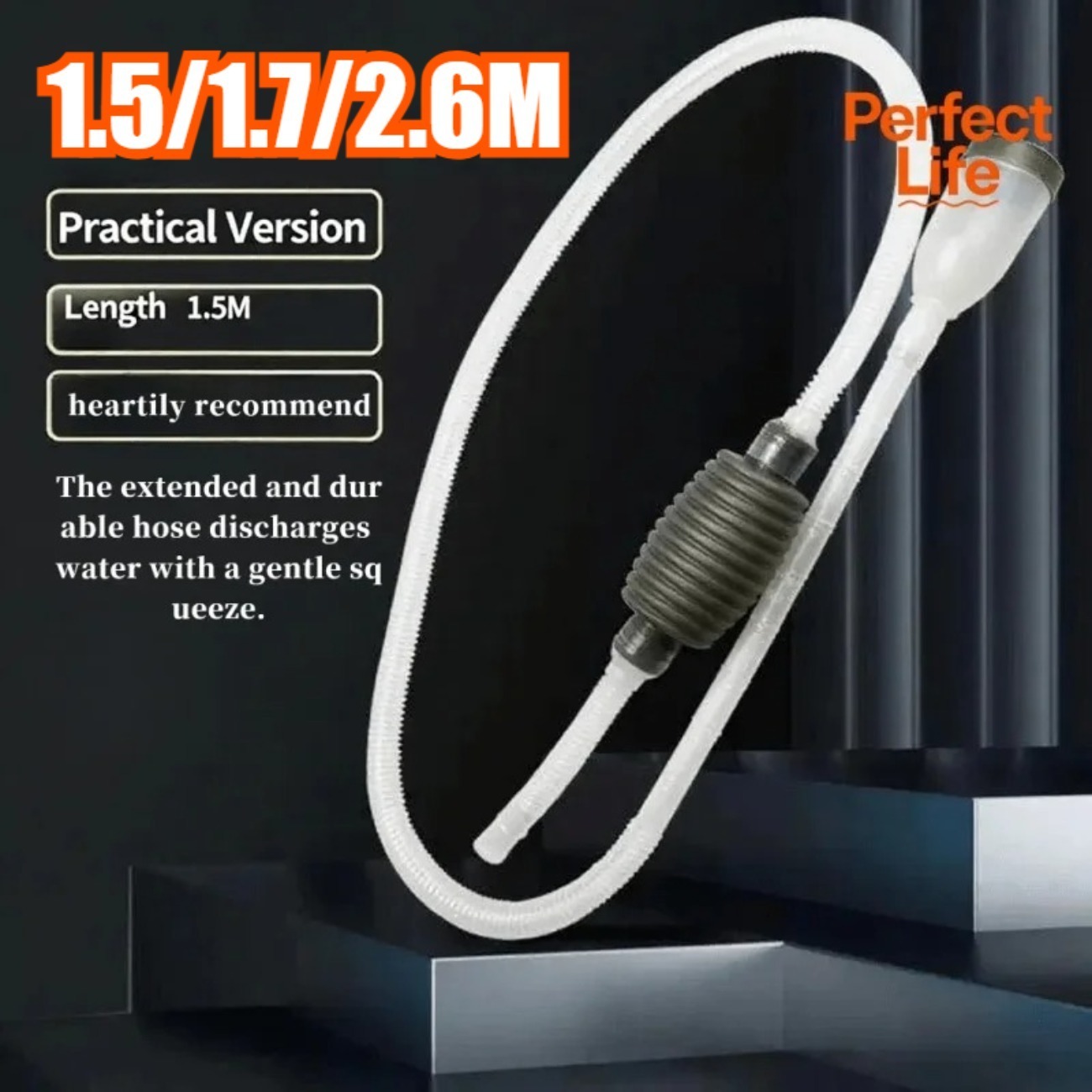 1.5/1.7/2.6m Aquarium Manual W - Marine Aquarium Vacuum recension och pris