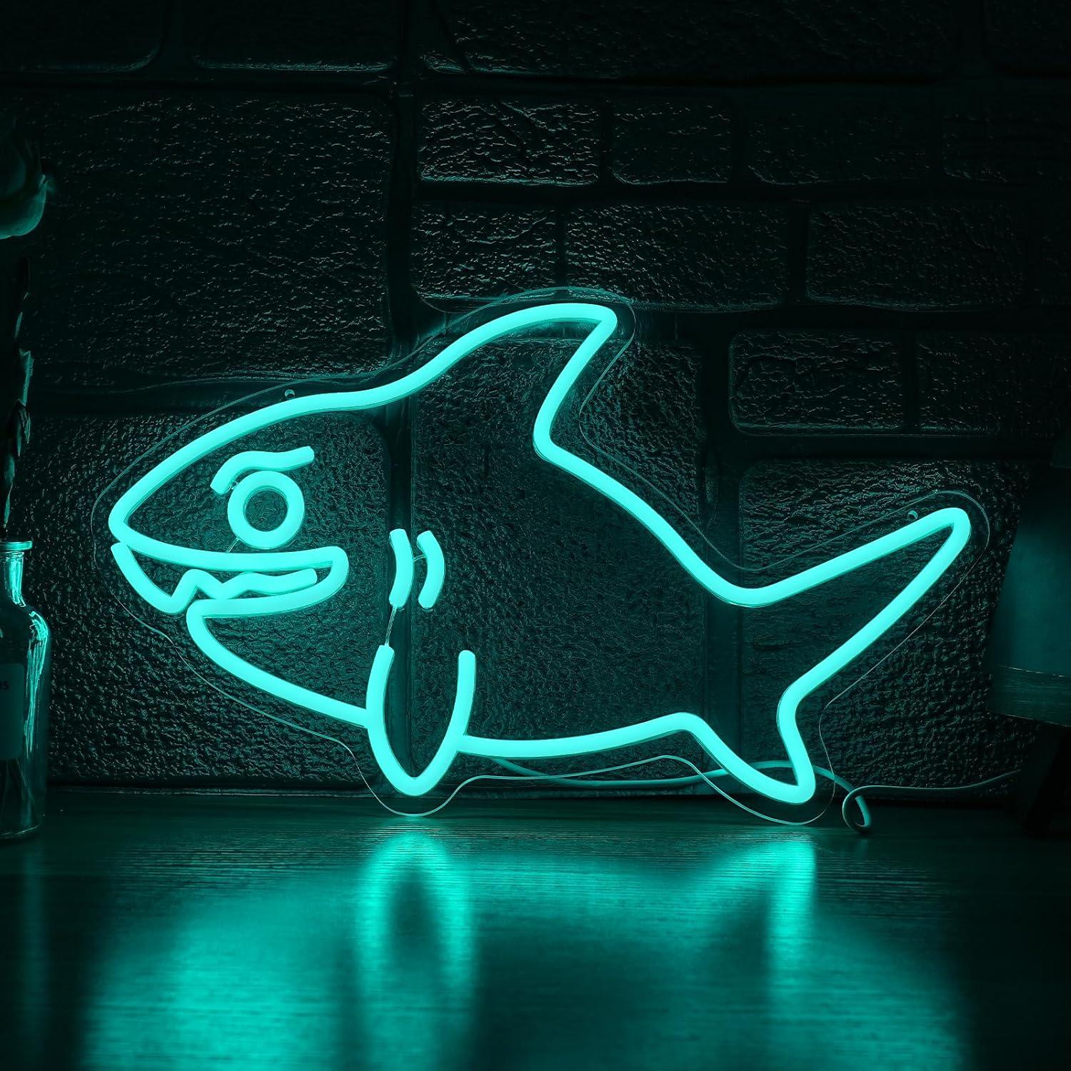 Shark Neon Sign USB Dimmable L - Marine Zoo recension och pris