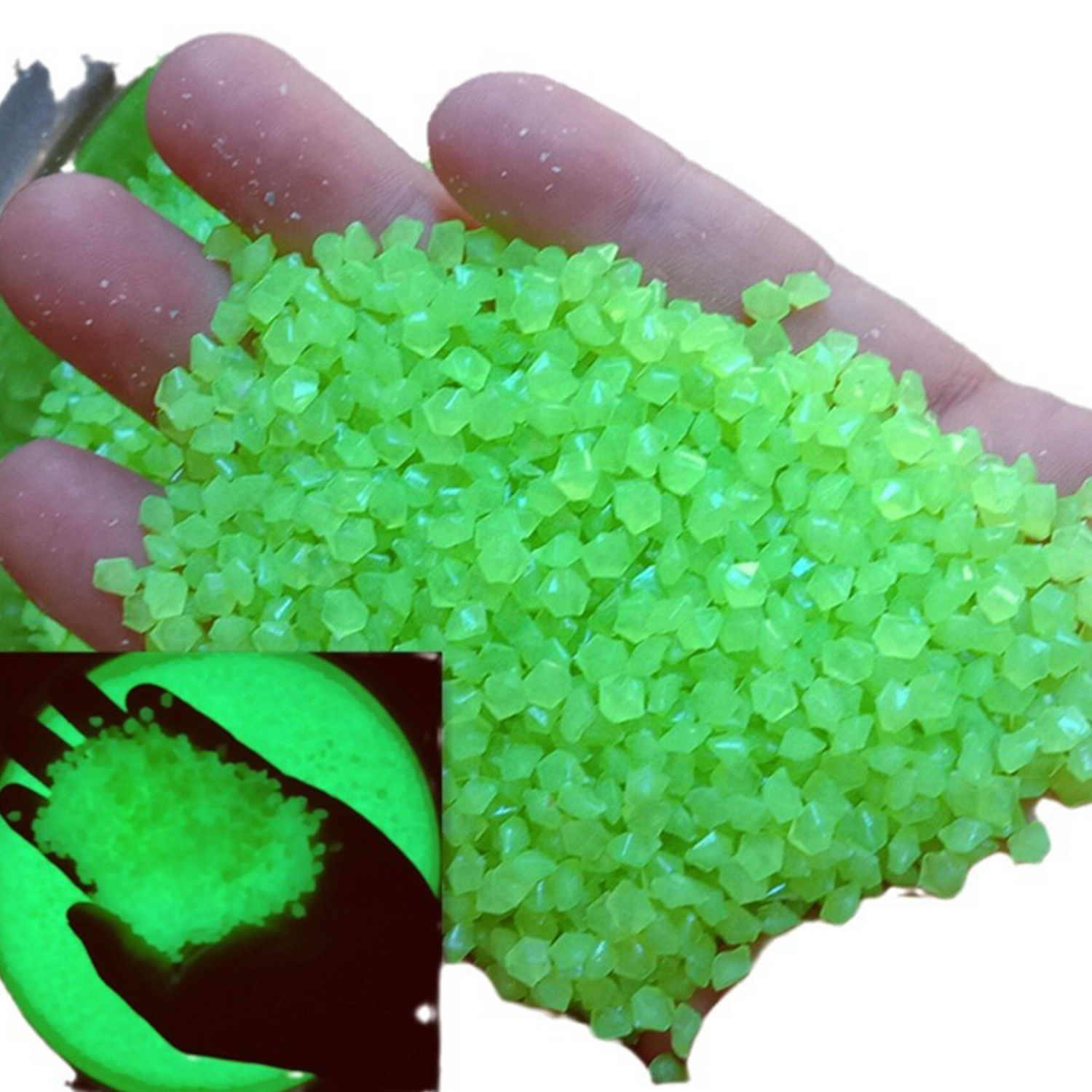 2000Pcs 3-5mm Luminous Sand Gl - Aquarium Marine Sand recension och pris
