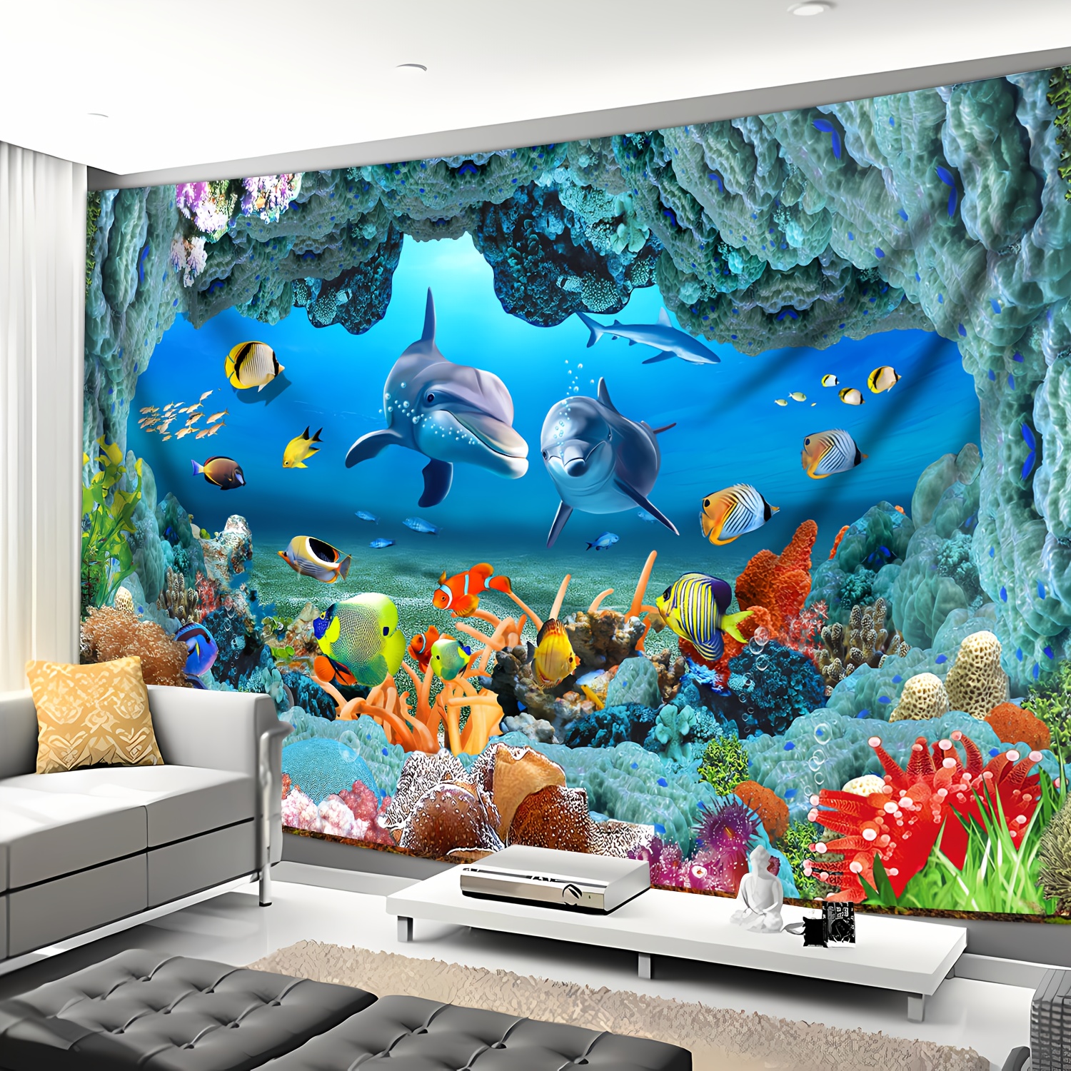 Underwater Coral Reef Dolphin  - Marine Life Aquariums recension och pris