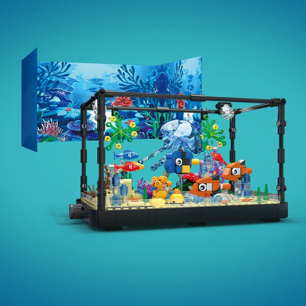 Fish Tank Building Block Set w - Marine Aquarium Kit recension och pris
