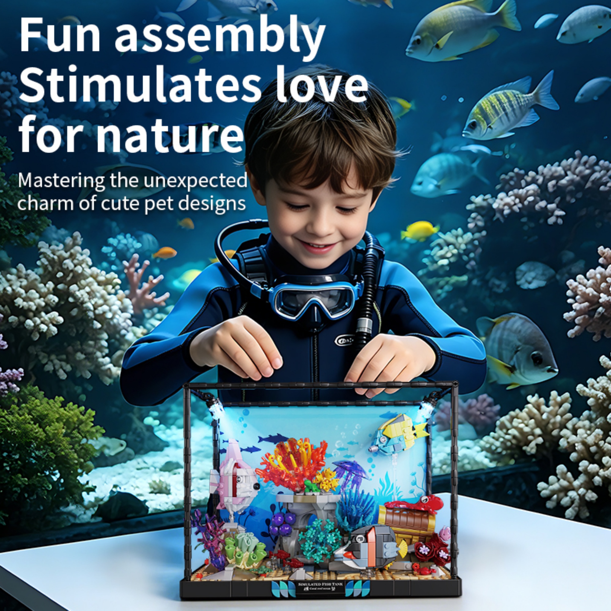 1318PCS Underwater Aquarium Bu - Marine Life Aquariums recension och pris