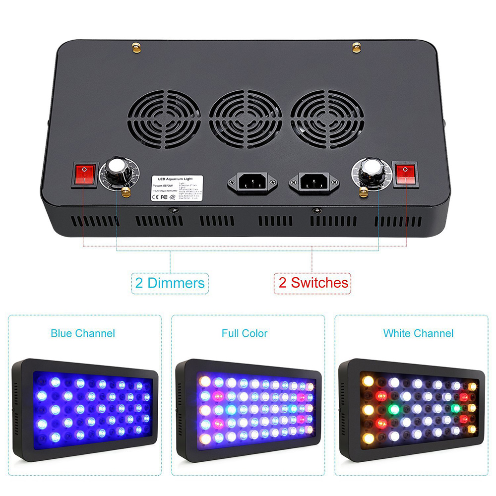 165W LED Aquariums Light Dimma - Marine Aquarium Tanks recension och pris