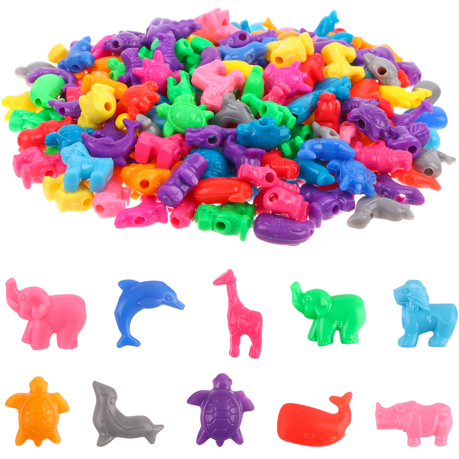 [YU]400 Pcs Mixed Animal Shape - Marine Zoo recension och pris