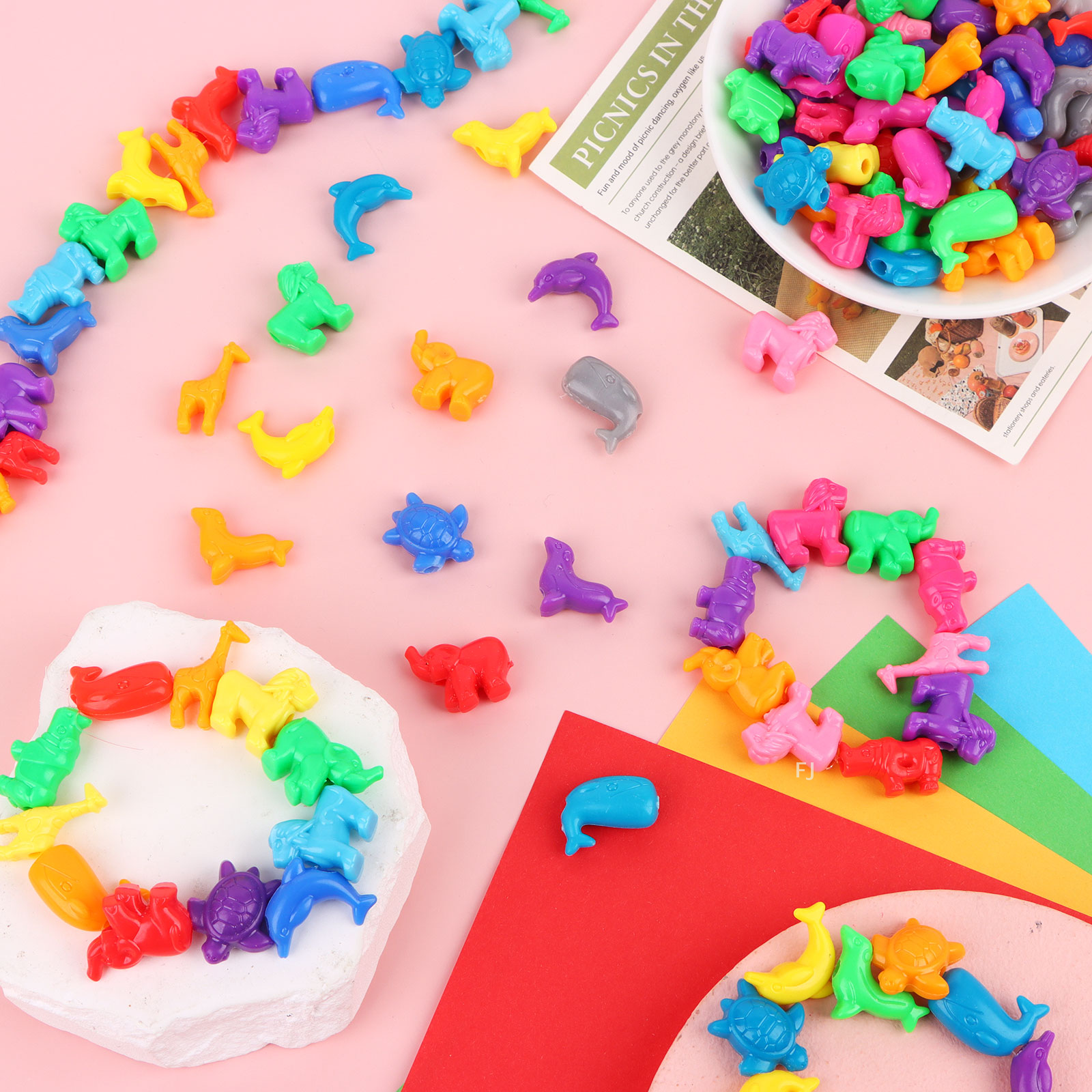 [YU]400 Pcs Mixed Animal Shape - Marine Zoo recension och pris