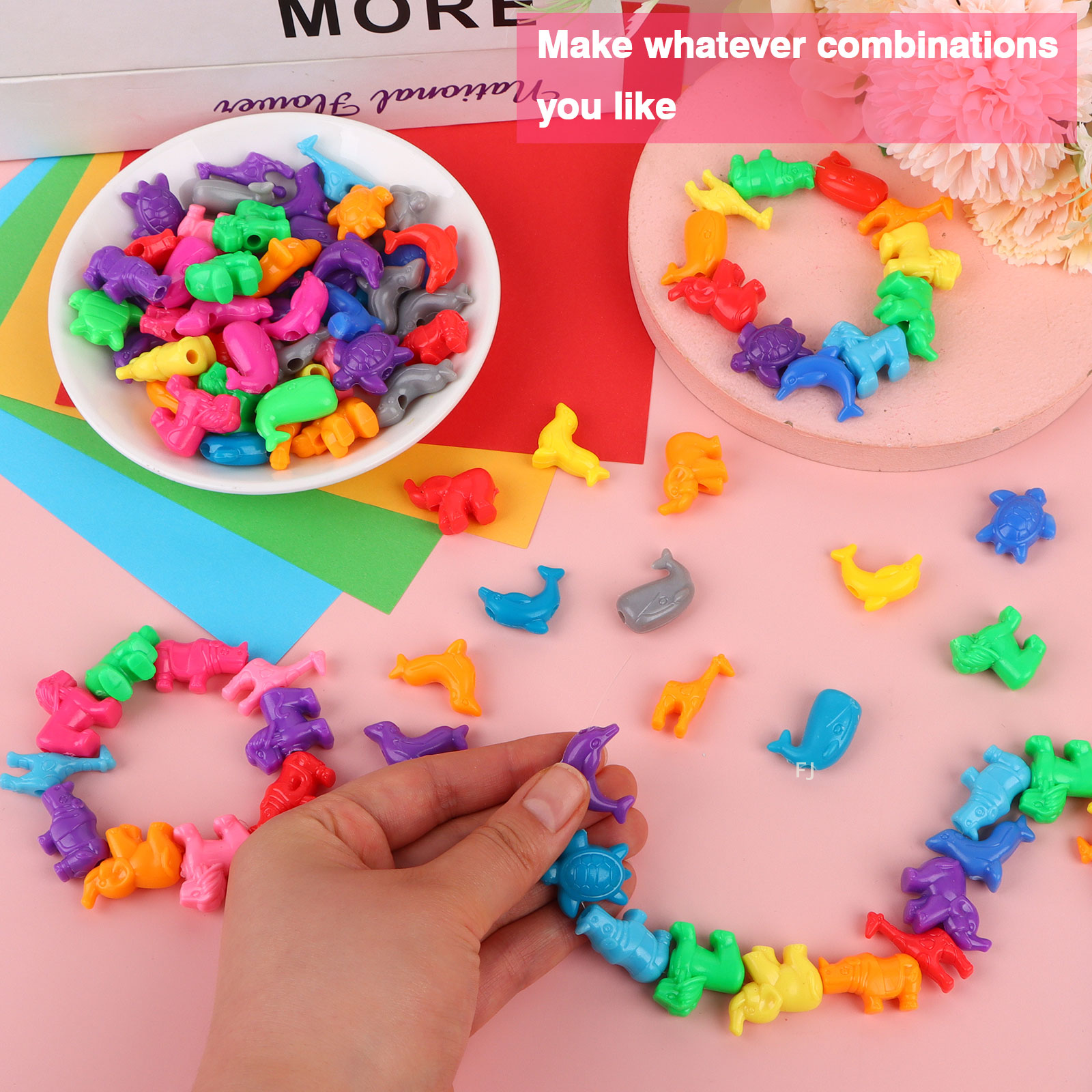 [YU]400 Pcs Mixed Animal Shape - Marine Zoo recension och pris