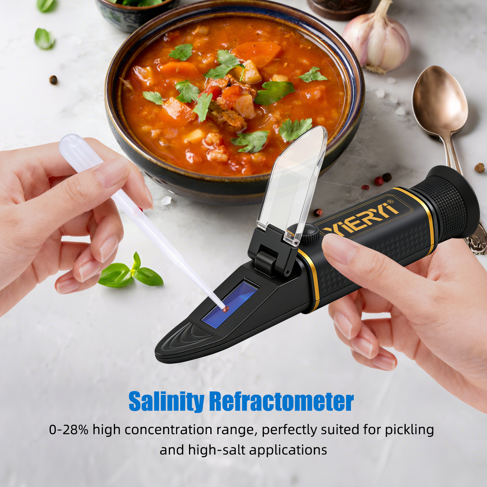 Yieryi 0-28% Salinity Refracto - Refractometer Salinity recension och pris