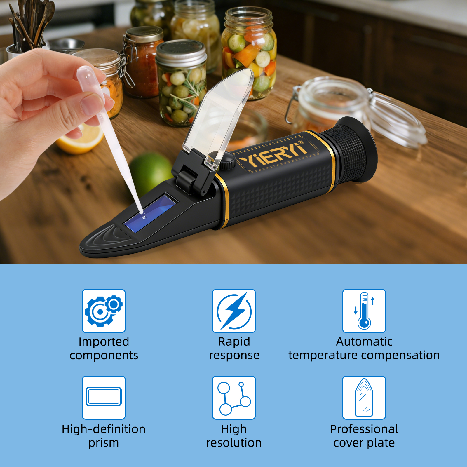Yieryi 0-28% Salinity Refracto - Refractometer Salinity recension och pris