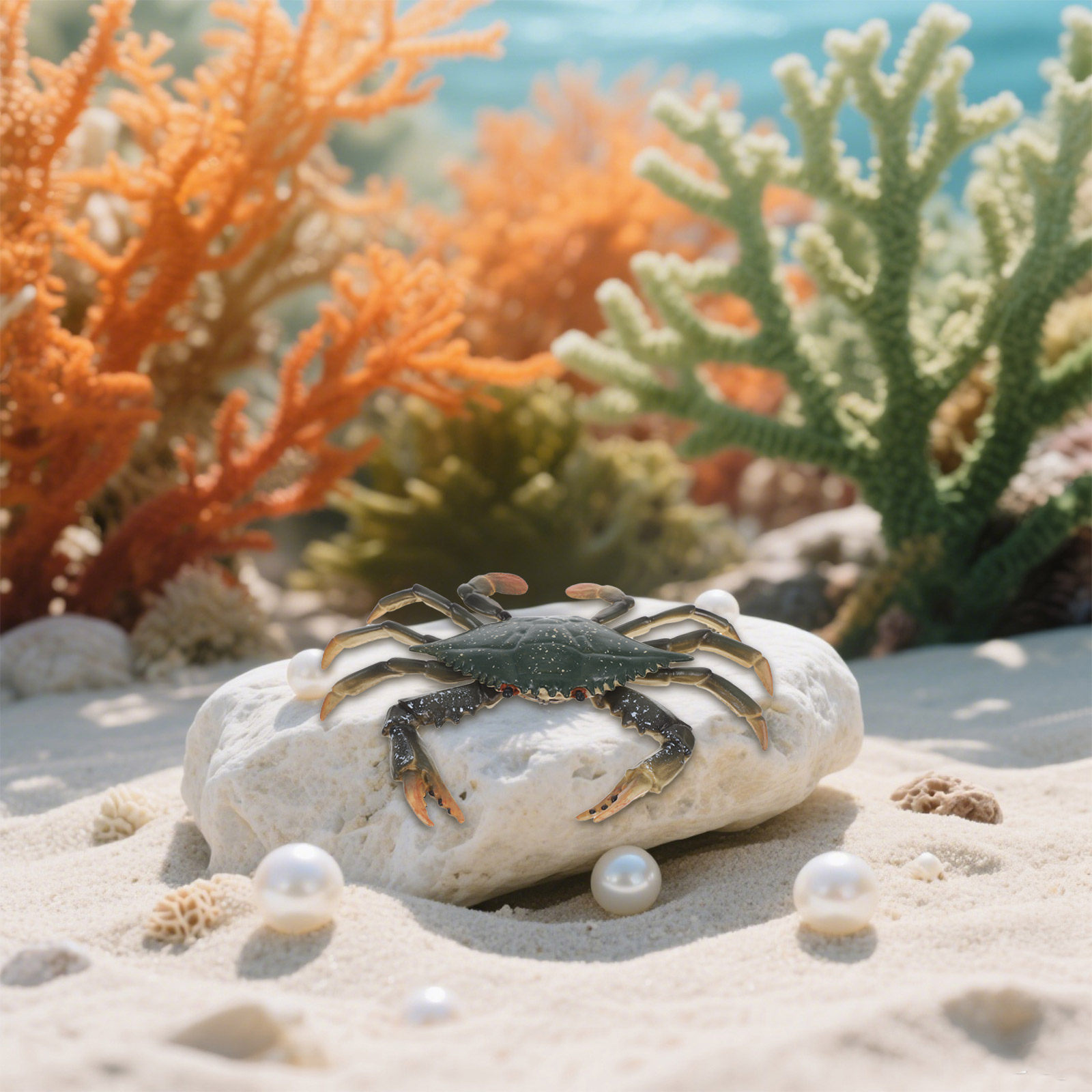 1Pcs High-Definition Crab Scul - Marine Life Aquariums recension och pris